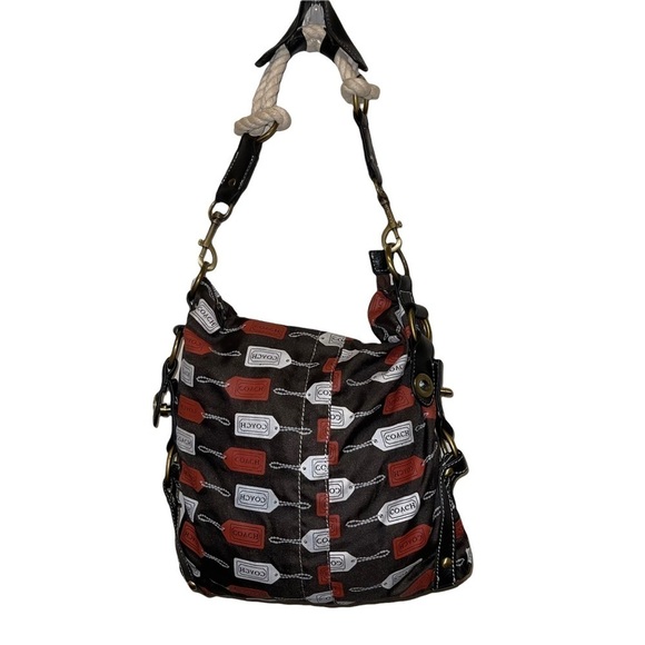 Coach Hobo Bag With A Tag Logo Print - Picture 1 of 7